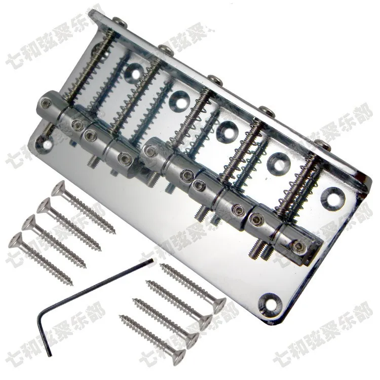 Серебряный Железный мост для бас-электрической гитары 5 бас-струн запчасти |