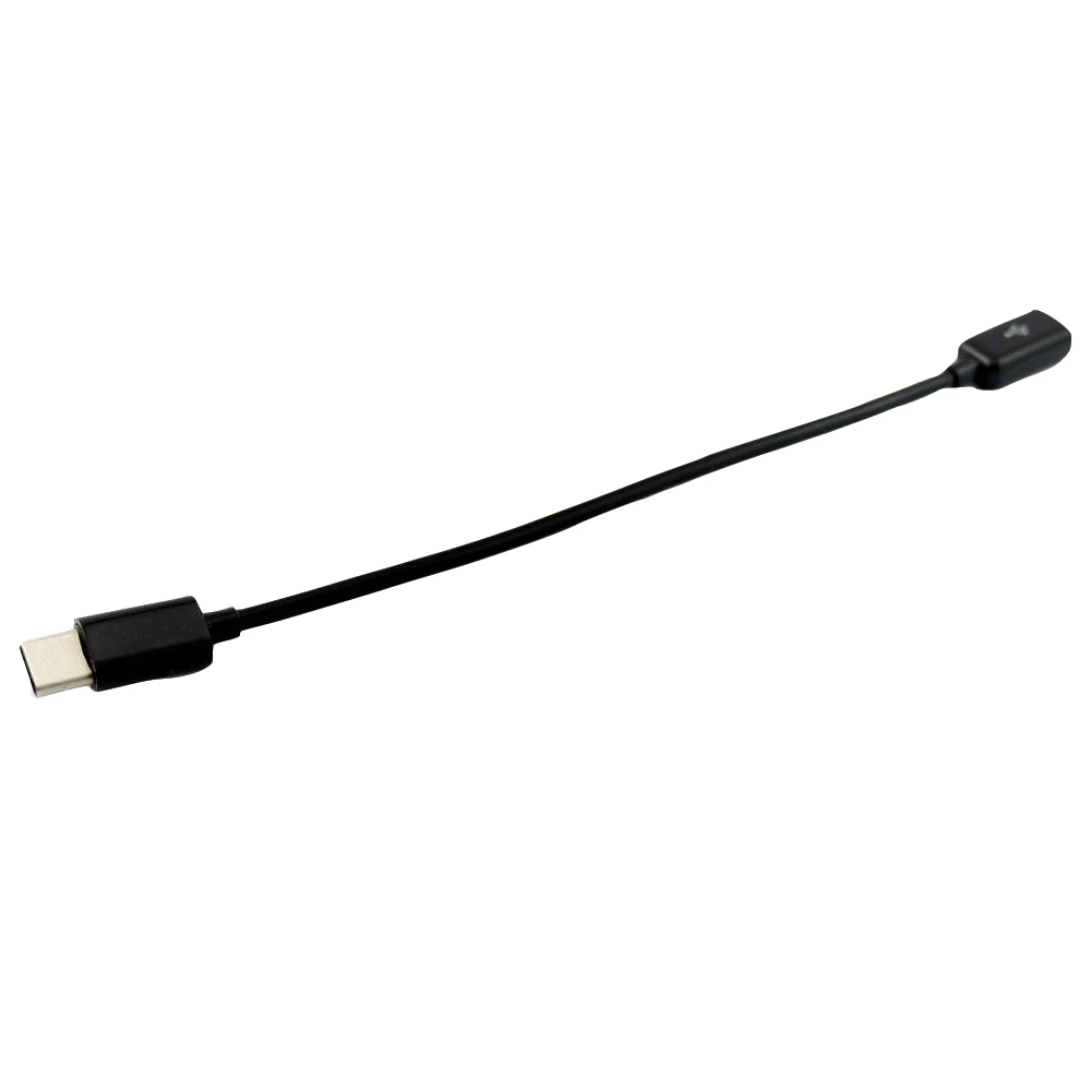 1 шт. 15 см USB Micro Female Jack для USB 3,1 type C штекер разъем для передачи данных зарядный кабель-адаптер шнур черный