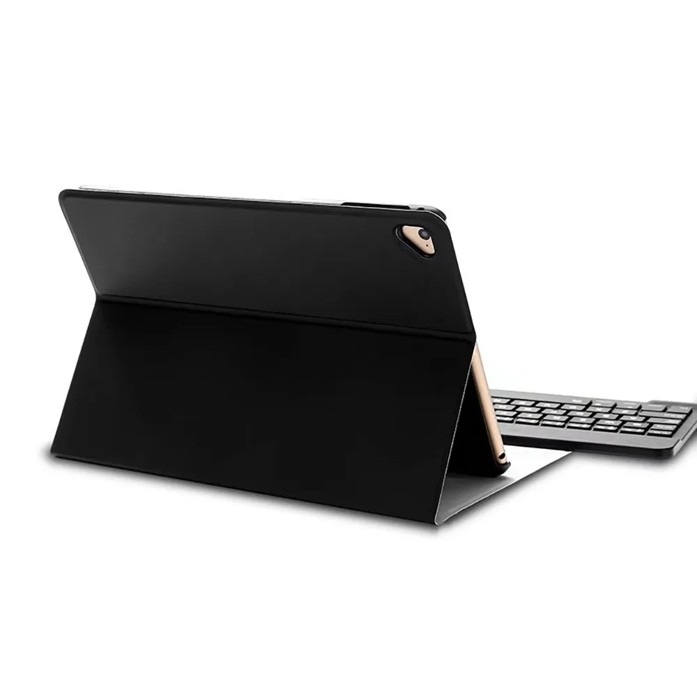 Беспроводная Bluetooth клавиатура ультратонкая Съемная из искусственной кожи и АБС