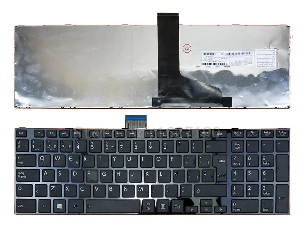 

SP Spanish Laptop Keyboard for TOSHIBA L850 GLOSSY FRAME BLACK Win8 Cuaderno de teclado Notebook Keyboards With