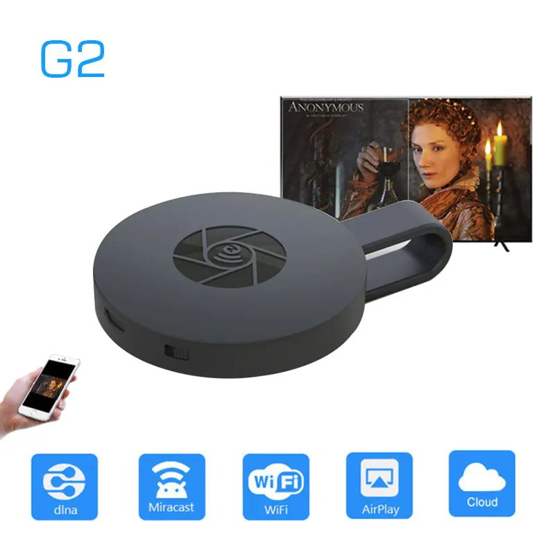 ТВ палка G2 Беспроводная 128 М Anycast ezcast miracast miracreen Поддержка HDMI Wifi Дисплей приемник
