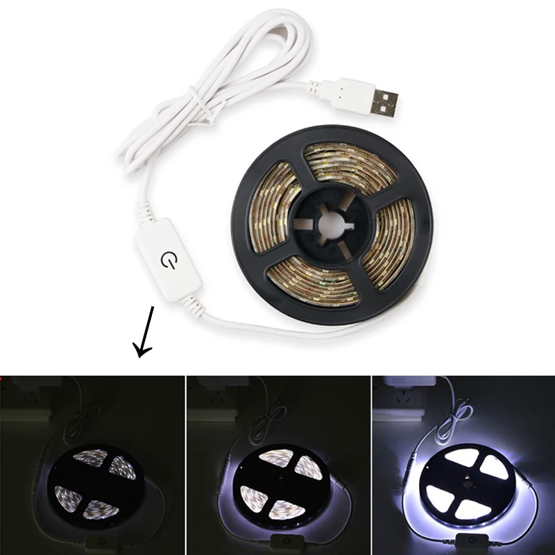 Светодиодная лента для сенсорного выключателя с регулируемой яркостью USB 5 В