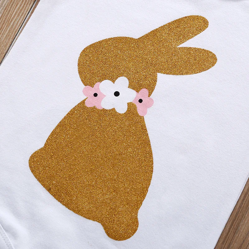 Newborn Baby Girl Clothes Bodysuit&ampmesh Bow Bubble Skirt&ampFoot Sleeve Summer Toddler Infant Clothign Set Outfits Rabbit Printed | Детская