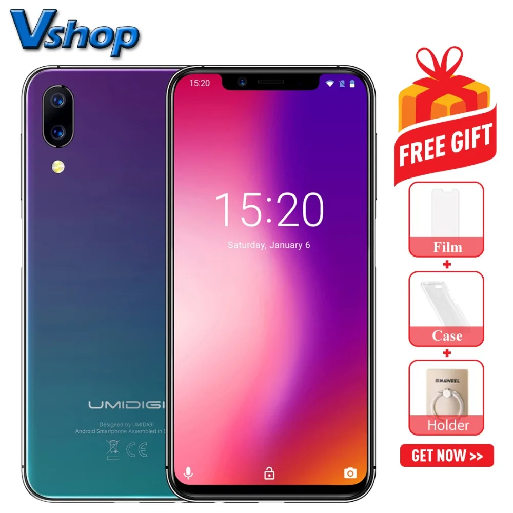 Umidigi One смартфон с восьмиядерным процессором ОЗУ 4 Гб ПЗУ 32 ГБ Android 8 1 5 9