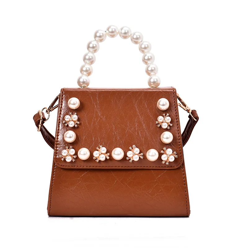 Мини-сумка с клапаном роскошные брендовые сумки на плечо жемчужная сумочка
