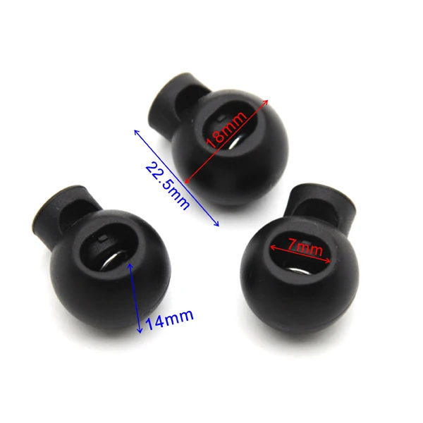 Пластиковый стопорный шнур 150 шт. блокировка шнура черный круглый шариковый