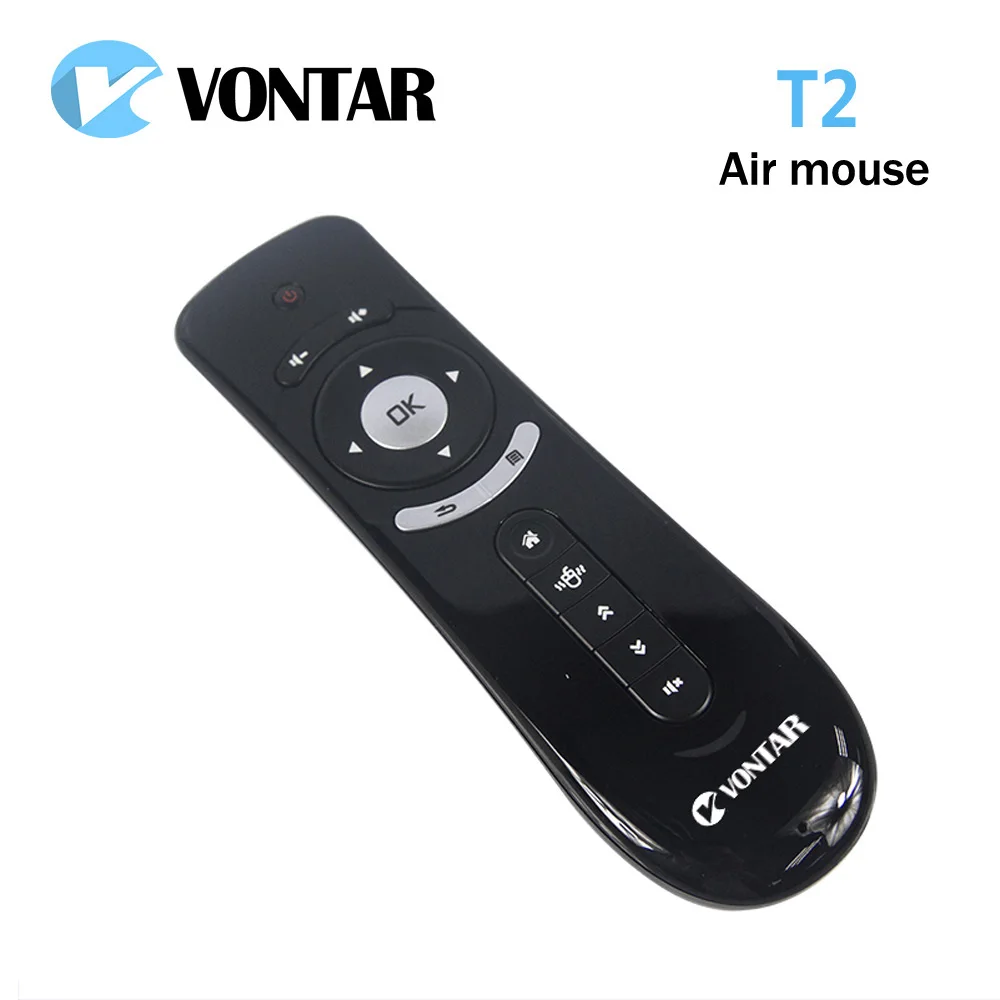 VONTAR T2 Fly Air mouse 2,4G Беспроводная клавиатура Дистанционное управление гироскоп движения для ПК Android tv Box IP tv проект медиаплеер