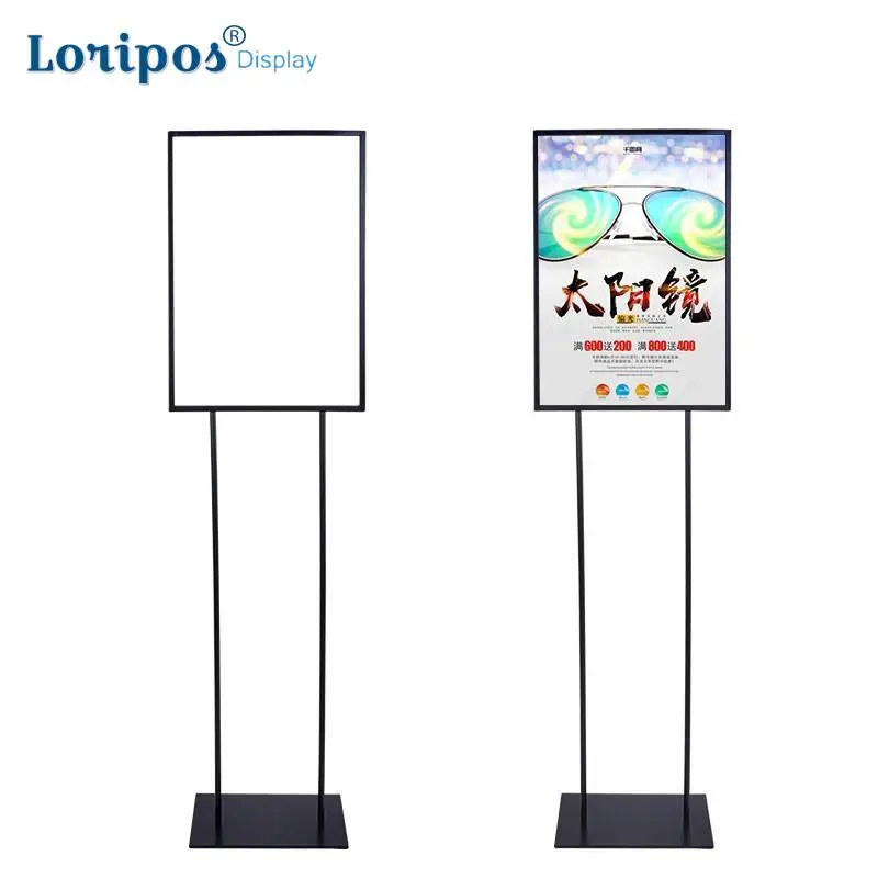 Черный выставочный баннер демонстрационный стеллаж рамка для постеров