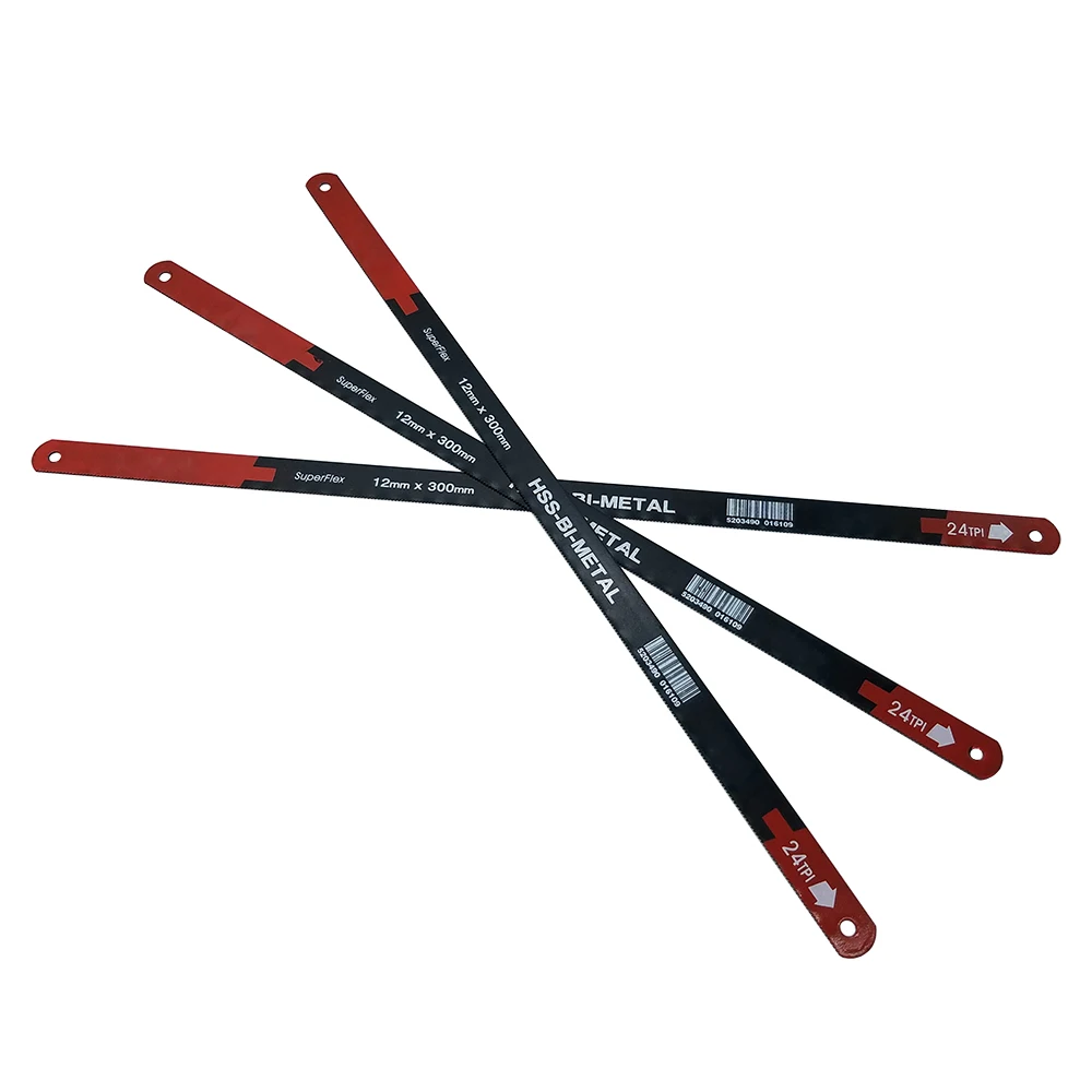 4 шт. 24TPI пилы Superflex HSS-BI-METAL 12 мм* 300 мм Высокое качество M2& CRV6150 Matrial для ножовки ручные инструменты