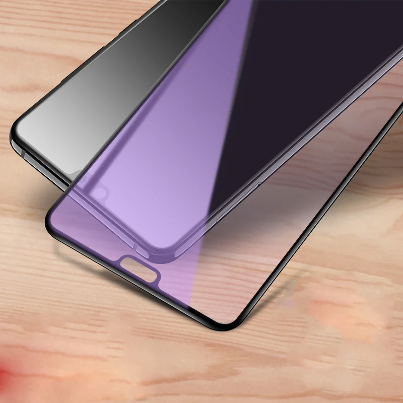 Anti Blue-ray Полное закаленное стекло для huawei P30 P20 Pro Lite Nova 3e 4e защита экрана 9H анти-Blu-Ray стекло для huawei P20pro P30pro стекло - Цвет: Anti Blue-ray