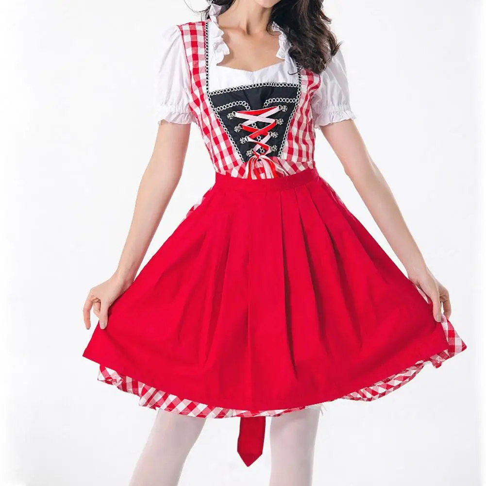 Женский костюм для костюмированной вечеринки Dirndl горничной Октоберфест