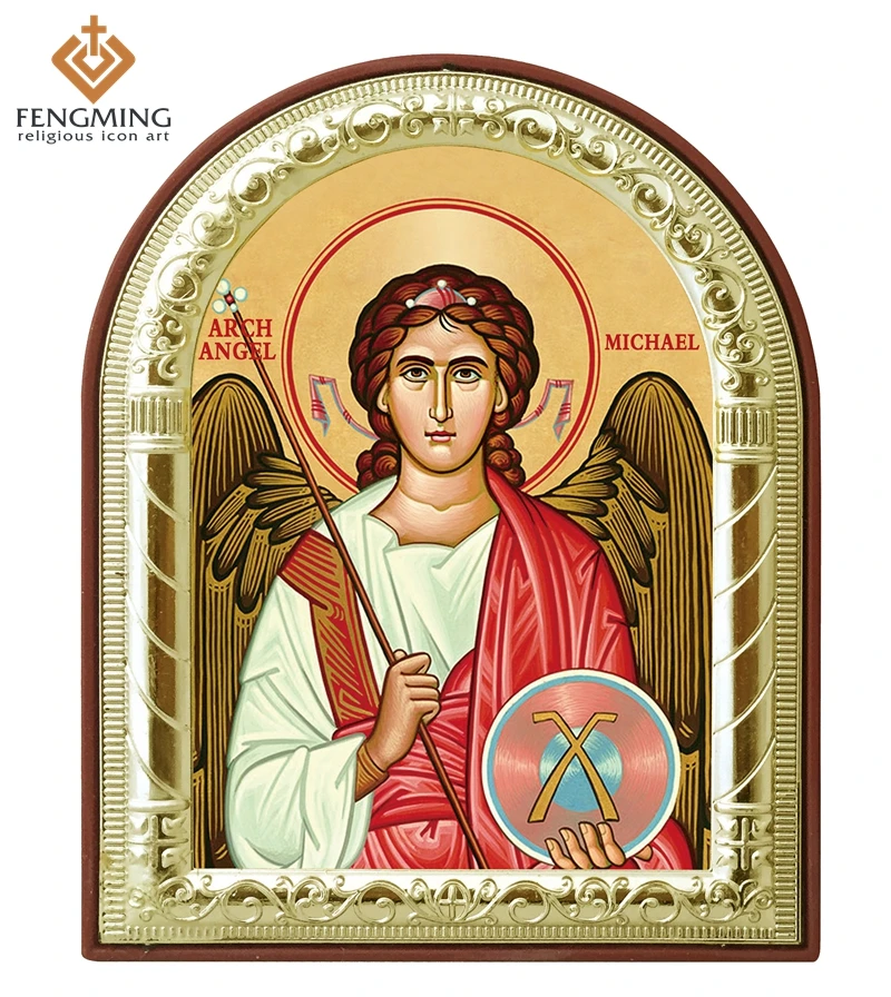 Византийский подарок ортодоксальная икона Архангел Майкл фоторамка домашний