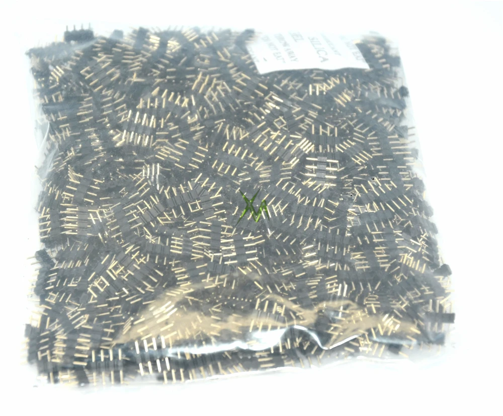 100 шт./лот 4 штырька RGB штекер Игла тип папа двойной DIY маленькая часть для