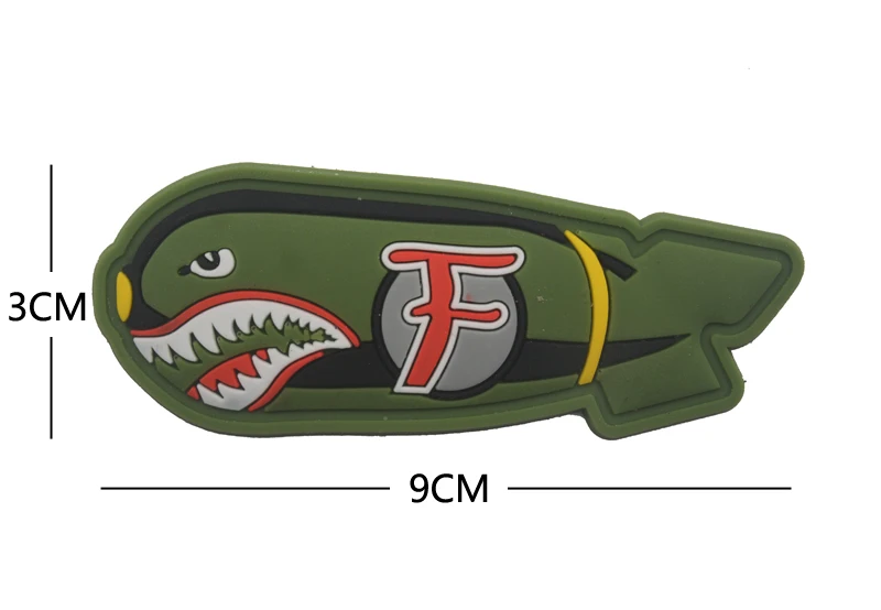 SMILE Drop F BOMB PATCH Новый Байкер WW2 SPITFIRE самолет США Летающие тигры ВВС нашивки значки