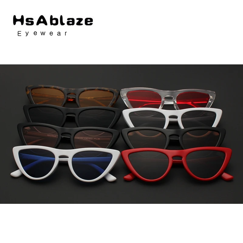 Hsablaze очки сексуальная кошка глаз Солнцезащитные для женщин 2018 Новый Óculos uv400