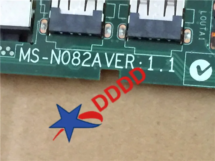 Оригинал для MSI WIND U180 USB/аудио/LAN JACK BOARD MS N082A N082 полностью протестирован и работает
