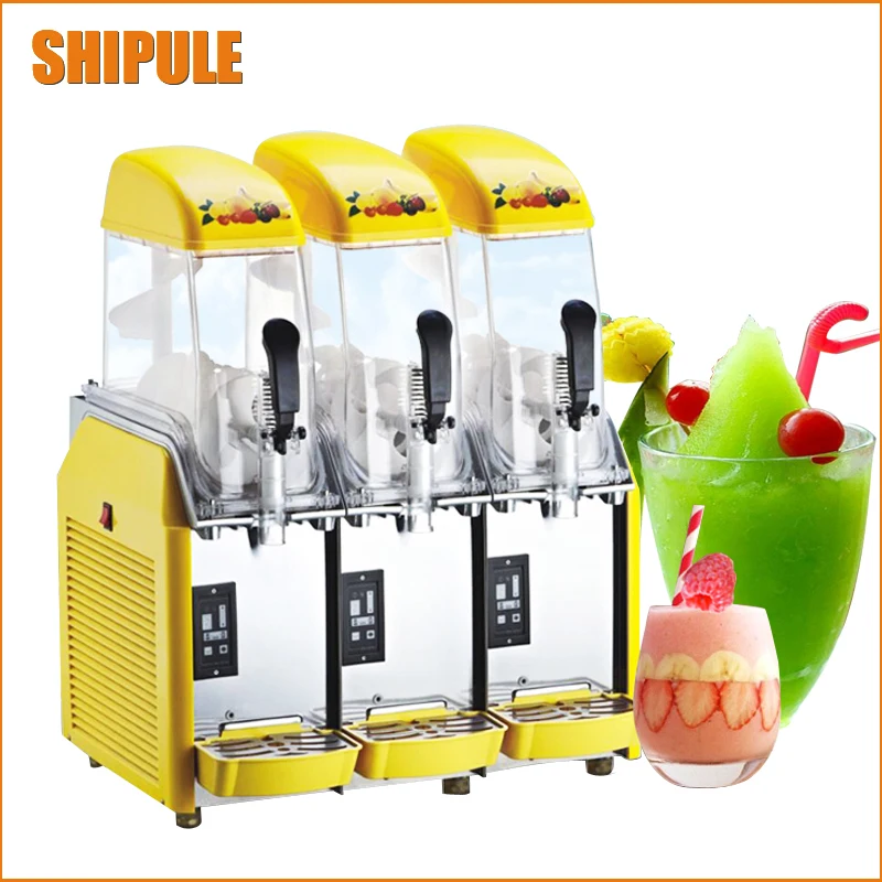 

Free DHL 1pc 110V/220V Snow Melting machine/Three Tank Slush Machine/Cold Drink Maker/Smoothies Granita Machine/Sand ice machine