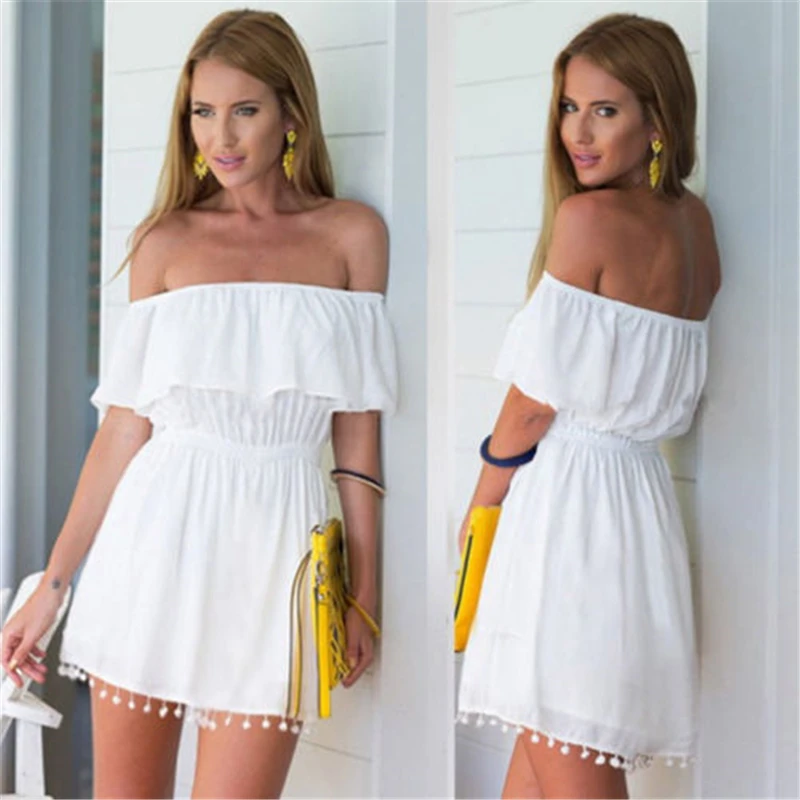 Женский пляжный комбинезон с кисточками летний повседневный комбинезон-туника