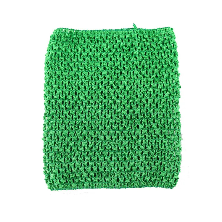 Wennikids новинка 20 см X 23 см связанные крючком топы-трубы длиной 23 см к пачкам для маленьких девочек топ без бретелек широкие связанные крючком повязки для волос 15 цветов в ассортименте - Цвет: Green
