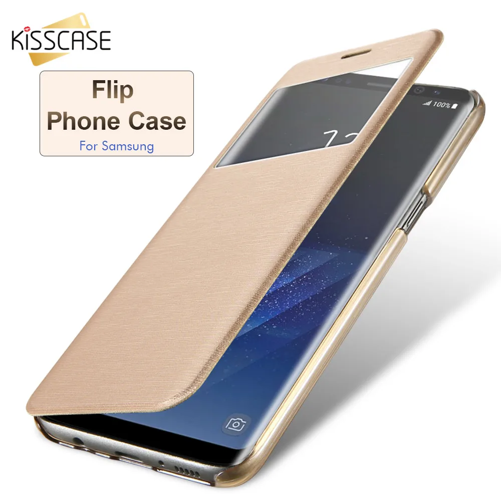 Флип Чехлы kisscase для Samsung Galaxy S8 Plus S6 S7 edge чехол смартфона A3 A7 2017 A8 Note 5 4 Capa|case for samsung