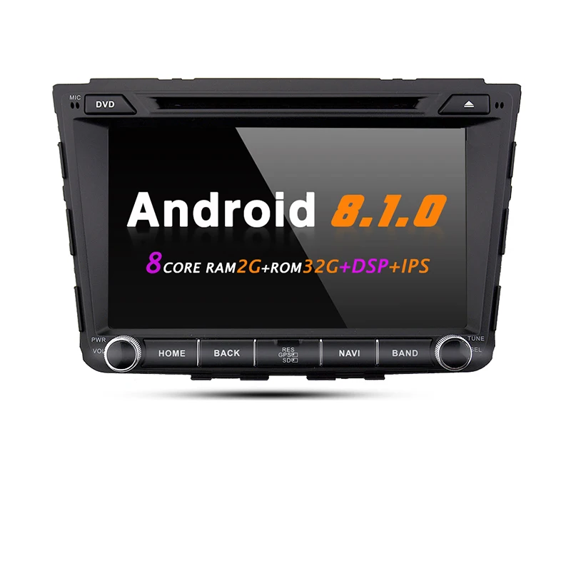 DSP and IPS EKIY 2 Din Android 8,1 мультимедийный плеер Автомобильный DVD Радио стерео для hyundai Creta IX25 8 ''Авто gps навигация головное устройство Wifi 4G - Цвет: DSP and IPS