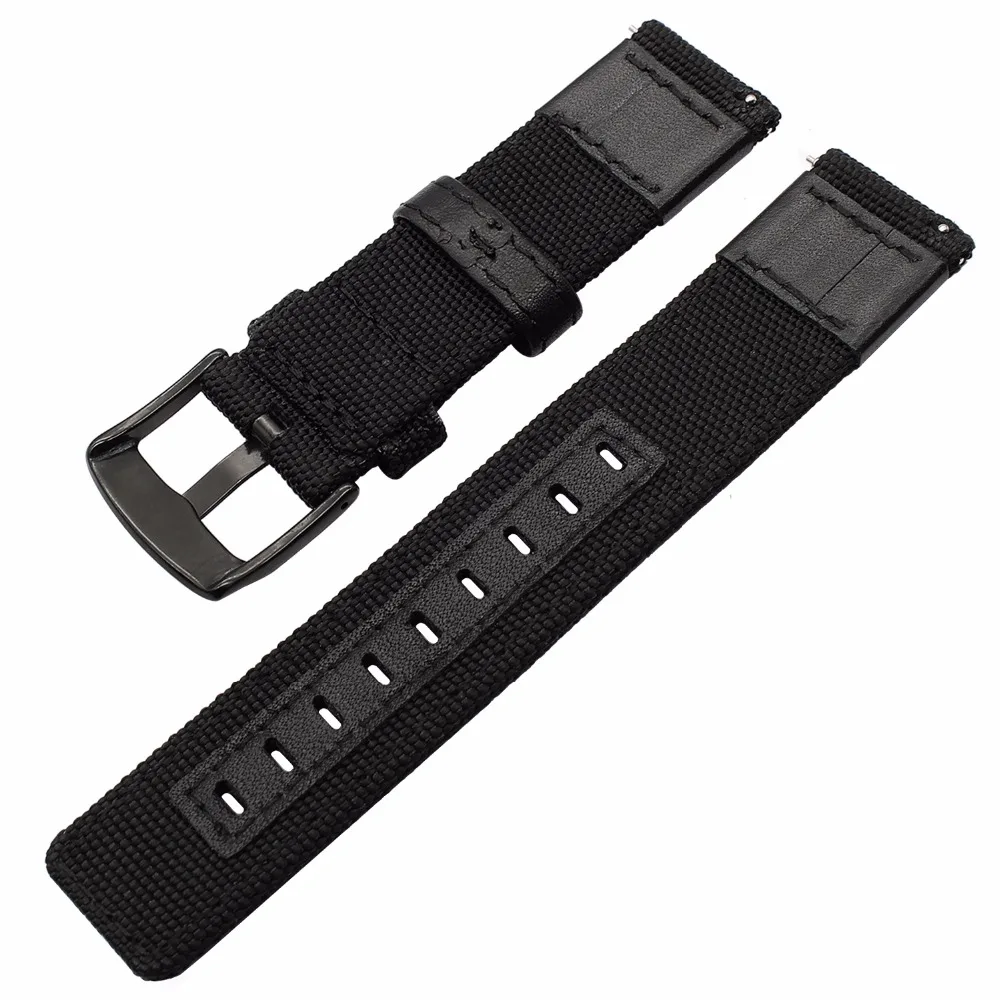 Ремешок для часов из настоящего нейлона и кожи Xiaomi Huami Amazfit Straptos 2/2 S Смарт часы