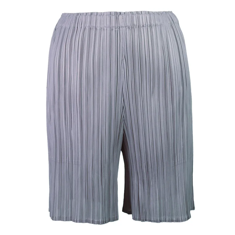 Miyake Сложите летние новые европейские и американские базовые однотонные