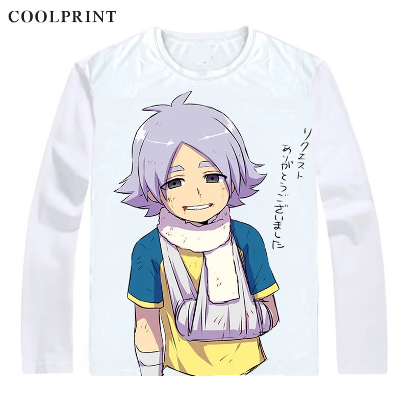 Мужская футболка Coolprint Fubuki Shirou повседневная Винтажная с длинным рукавом и