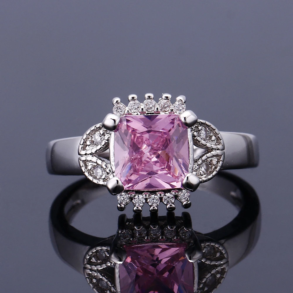 KAMERAON Fashion Jewelry Zirconia Ring Women Love Finger Anel Mood Wedding Delicate Rings Engagement Promise | Украшения и