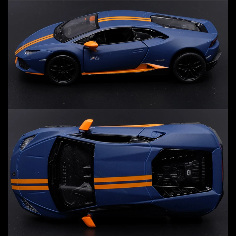Kinsmart, 1:36, Huracan, LP610-4, AV10, спортивный автомобиль, литая под давлением, модель автомобиля, игрушка с откидной спинкой для детей, подарки, коллекция игрушек