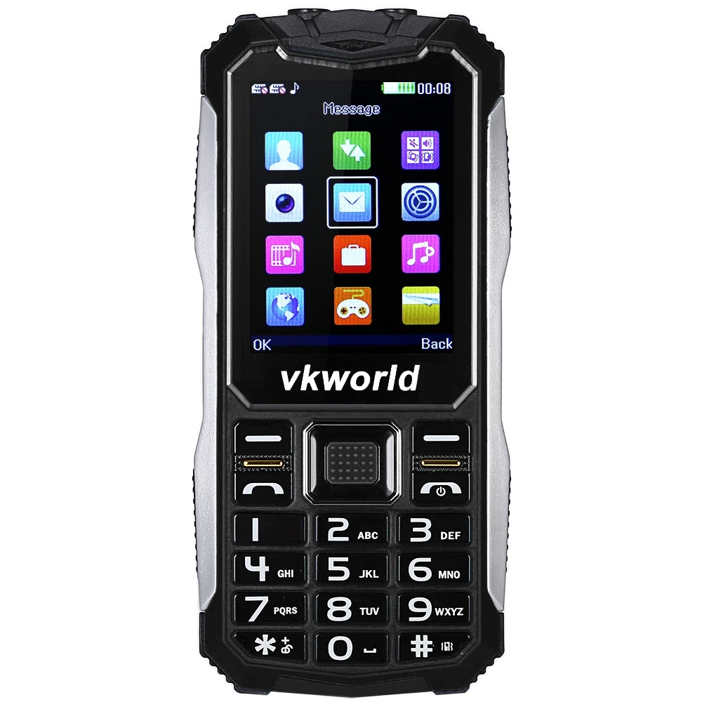 Vkworld камень V3S 2 4 ''Quad Band мобильного телефона SPRD6531 Камера Bluetooth FM Мощность банк