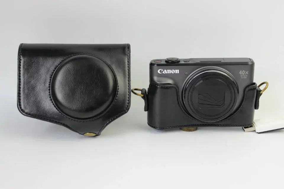 Чехол из искусственной кожи для камеры с ремешком для canon PowerShot SX730 HS SX 730 с плечевым ремнем