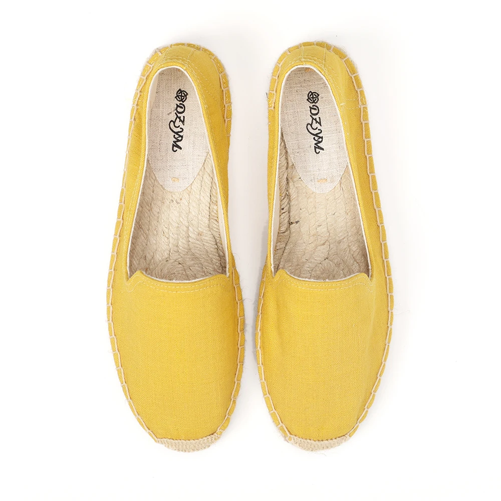 2019 весенние туфли лоферы на плоской подошве цвет желтый | Обувь