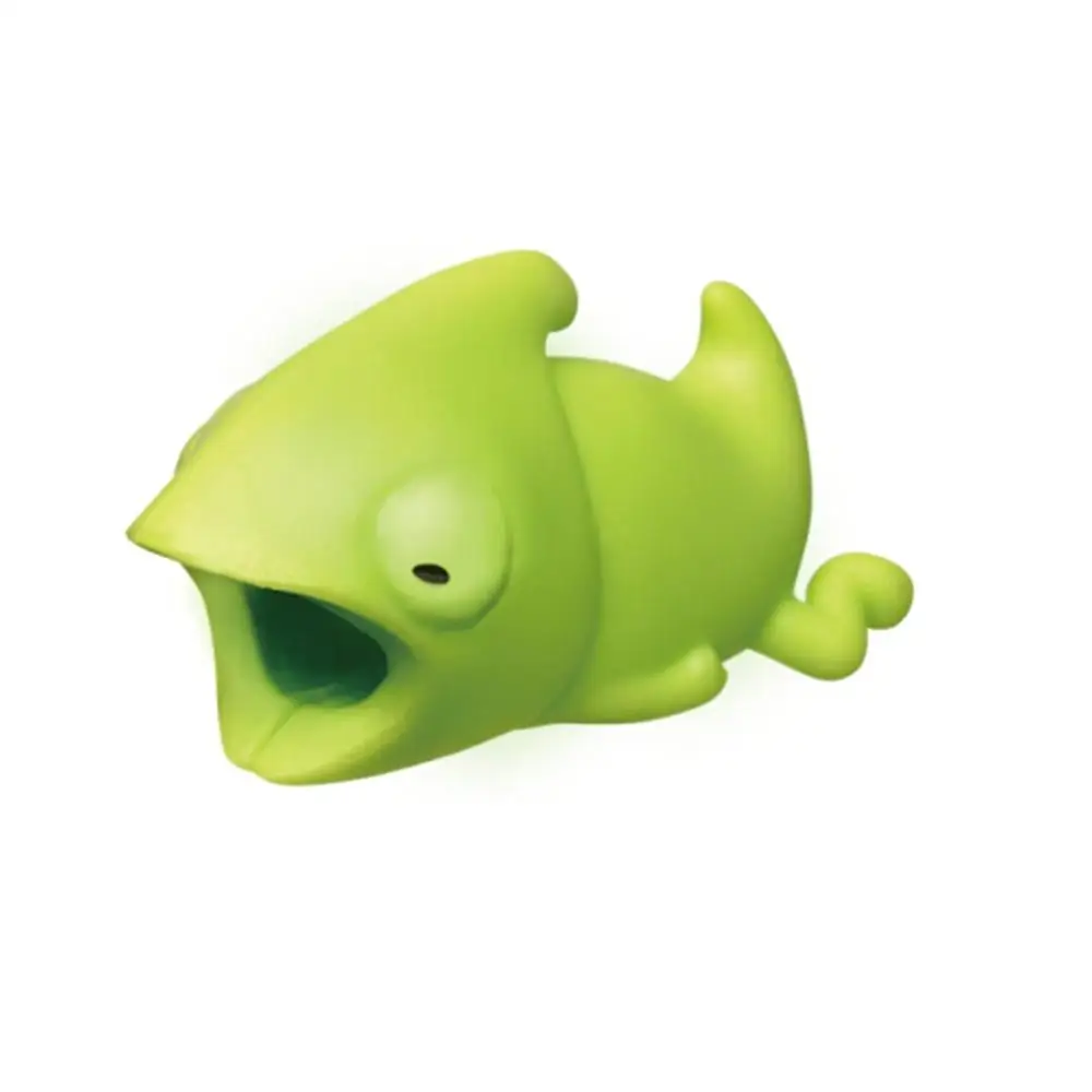 chameleon Симпатичные животные кабель протектор для iPhone 7 8 huawei USB кабель Органайзер кабель управление organizador de кабели для наушников мыши - Цвет: chameleon