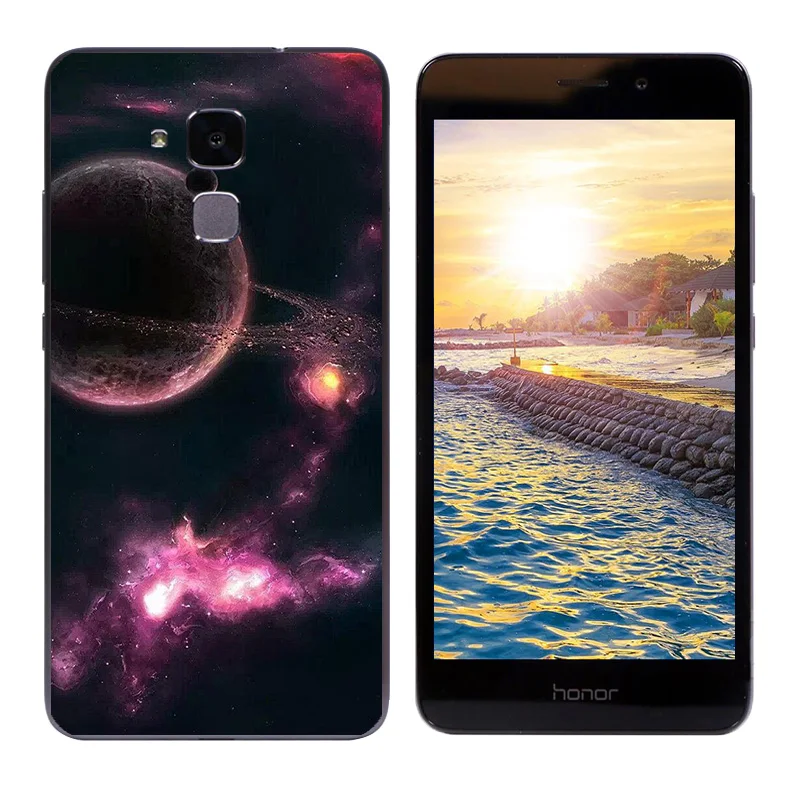 Мягкий силиконовый чехол для Huawei Honor 5C/7 Lite/GT3 5 2 дюйма с треугольным принтом C -