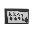 3D вышивка нашивка игральные карты военные нашивки покер тактические боевые эмблемы аппликации вышитые значки Прямая доставка