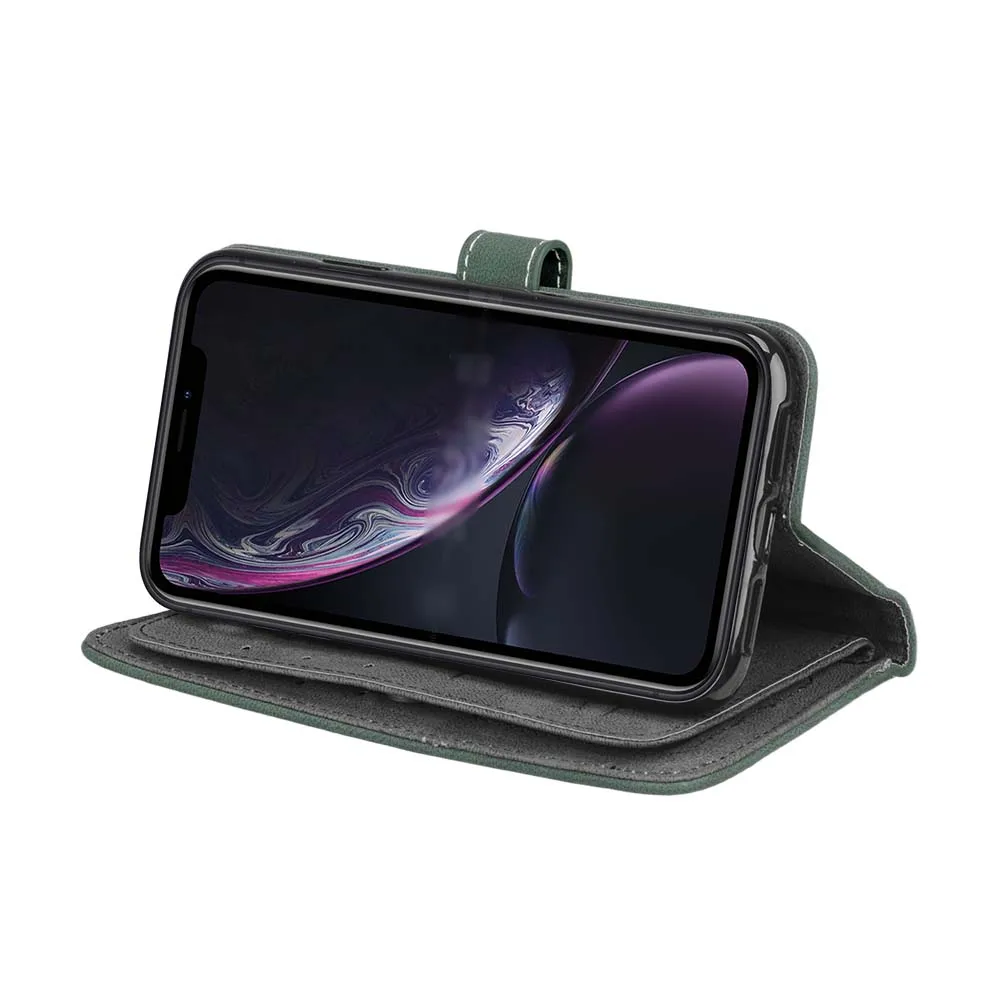 Capa Fundas для iphone XR XS Max 6 6 Plus 6s держатель чехол для iphone 7 8 plus XR XS кожаный чехол для телефона 9 слотов для карт