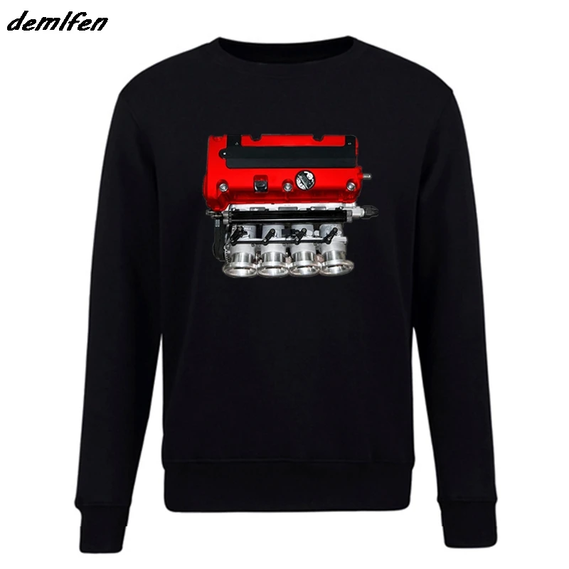 K20 Itb Rbc коллектор Jdm Integra Civic Тип R красный клапан крышка Rsx евро R Толстовка мужской пуловер; толстовка с капюшоном забавные пальто Топы - Цвет: black