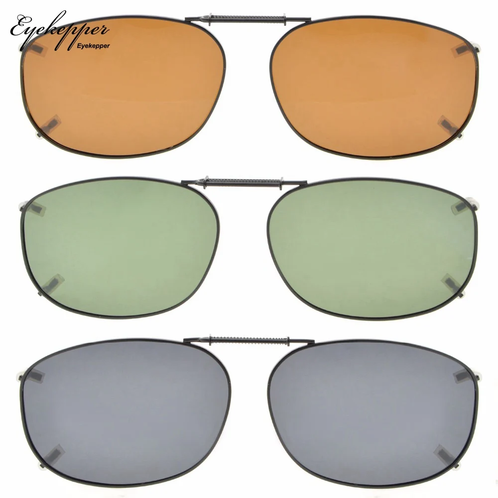 C89 Eyekepper серый/коричневый/G15 линзы 3 pack клип на поляризованные солнцезащитные очки