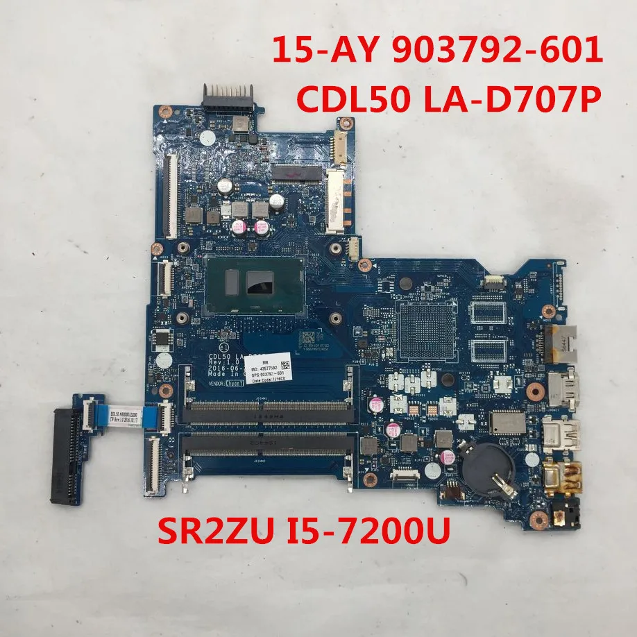 Высококачественная материнская плата для ноутбука 15 AY AC 903792 601 CDL50 LA D707P с