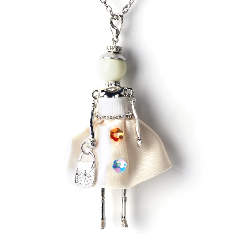 Массивное ожерелье для куклы платье ручной работы кулон французской новинка 2017