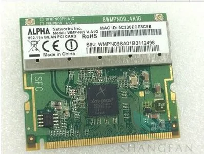 Atheros AR9223 Mini pci e 300 Мбит/с 802.11a/b/g/n беспроводной WLAN Wifi карта|wifi card|mini pciatheros ar9223 |