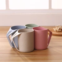 300 400ml mug environmentally friendly wheat straw coffeetea mugs food grade upside down tea mugs for home office 4pcs