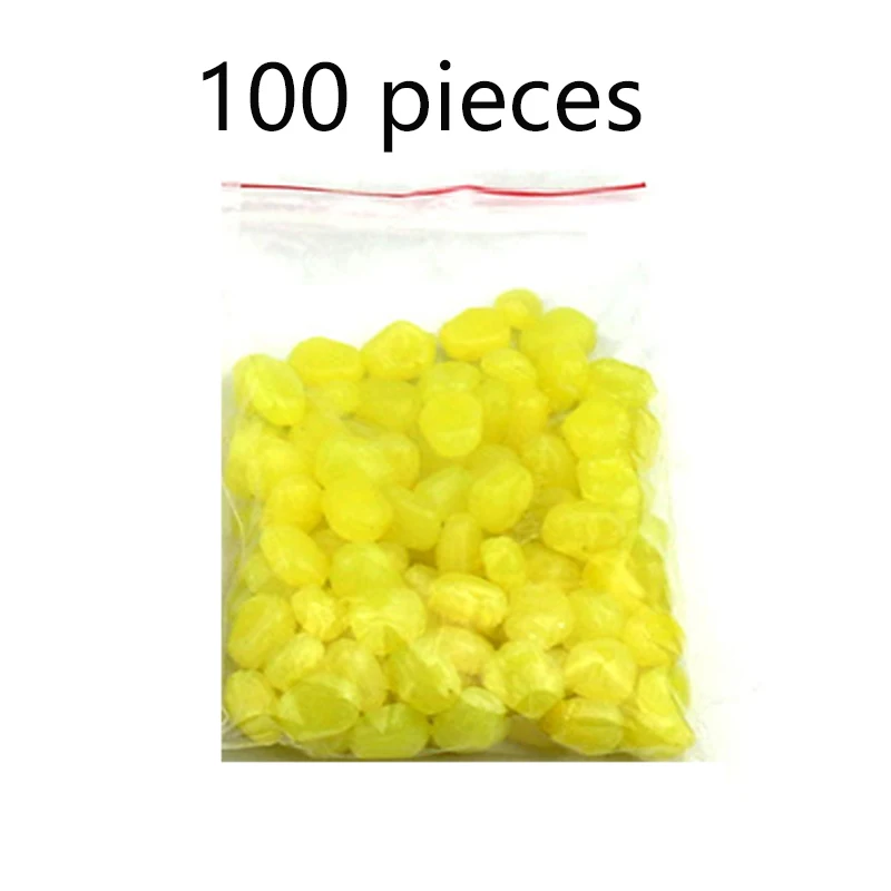 100PCS/Lot Fishing Floating Pop up coarse corn lure for Carp Soft fishing smell Yellow Corn Baits | Спорт и развлечения