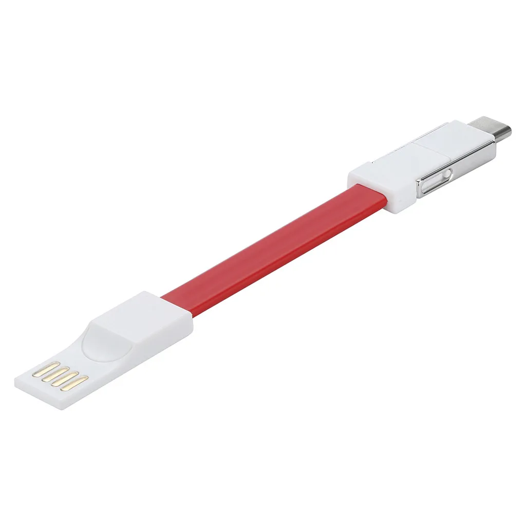 Магнитный Micro usb type-C зарядный кабель для передачи данных брелок из веревок 9 см короткий микро-usb зарядное устройство кабель для передачи данных usb-c кабель
