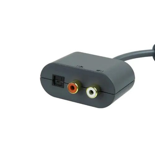Серый универсальный оптический аудиоадаптер RCA переходник кабель для Microsoft Xbox 360