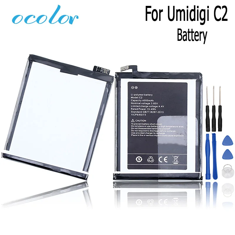 Аккумулятор ocolor для UMI Umidigi C2 Новый Сменный аксессуар длительное время работы в