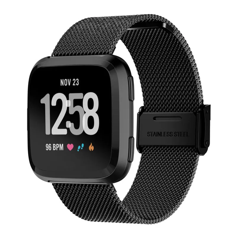 Сменный ремешок для часов из нержавеющей стали высокого качества Fitbit Versa Прямая