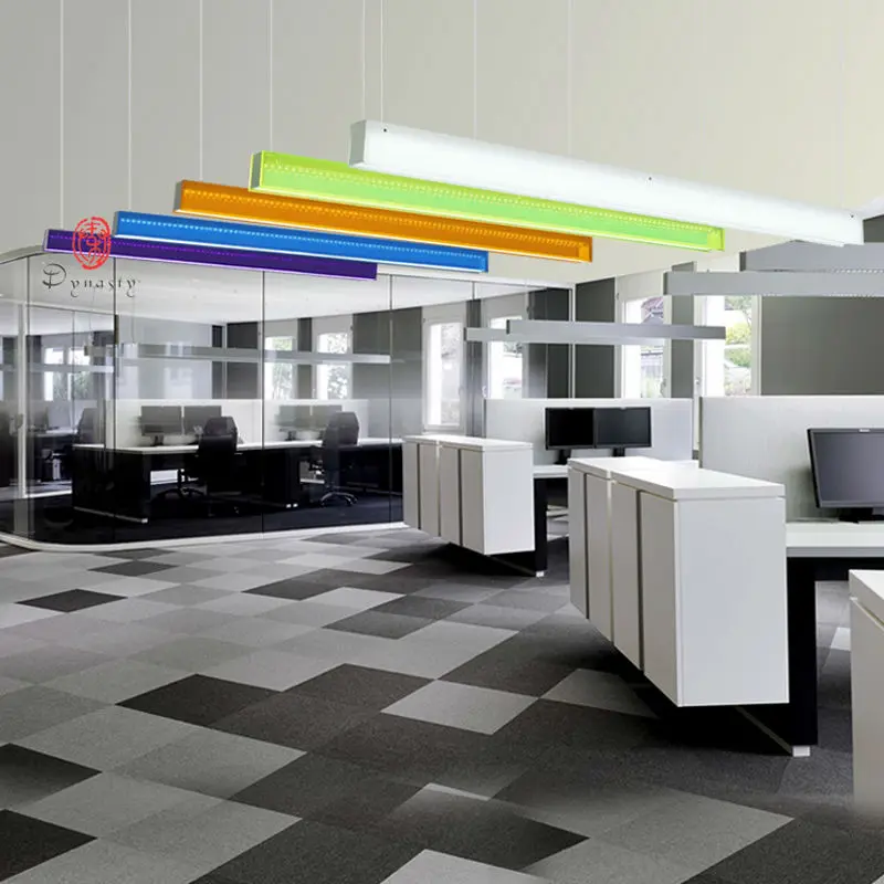 Светодиодные Алюминиевые Современные Офисные подвесные светильники красочная