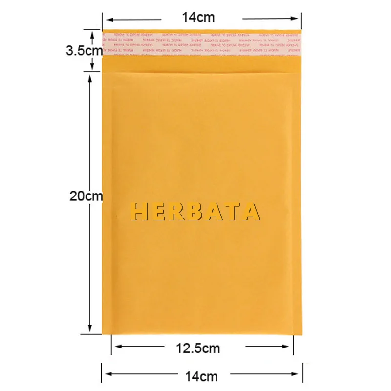 

(140*200mm) 30pcs/lots Bubble Mailers Padded Envelopes Packaging Shipping Bags Kraft Bubble Mailing Envelope Bags